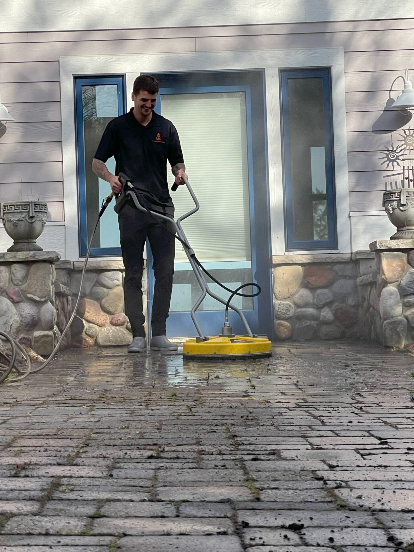 Concrete and brick surface cleaning in Duluth, Minnesota